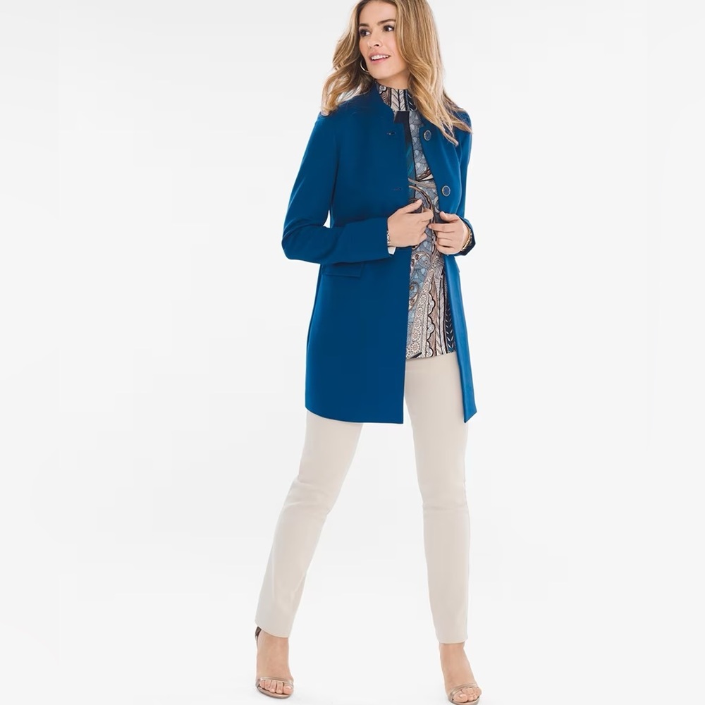 Chico’s Clean Ponte Jacket Size L